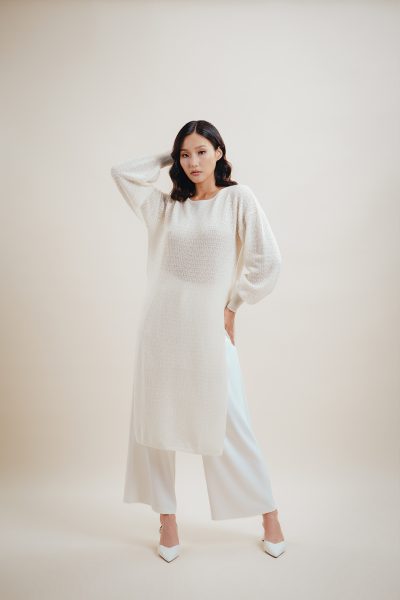 Өндөр оноотой ноолууран платье - Image 4