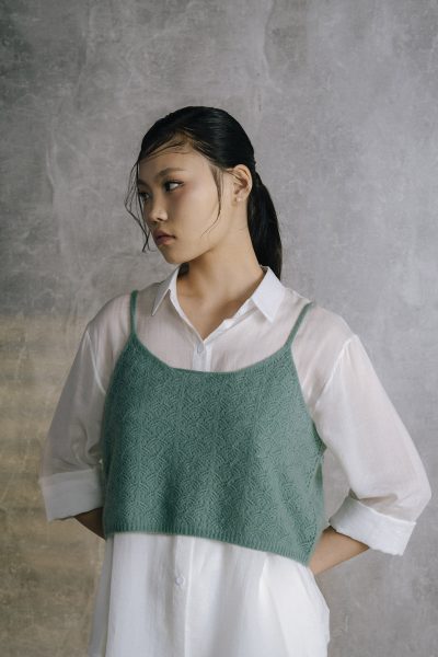 Ажур сүлжээстэй ноолууран топ - Image 1